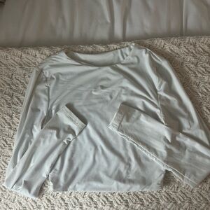 White Long Sleeve Top